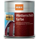 OBI Wetterschutzfarbe Reinweiß seidenmatt 5 l