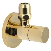Sapho Eckventil mit Nuss, Rund, 1/2"x 3/8", Gold