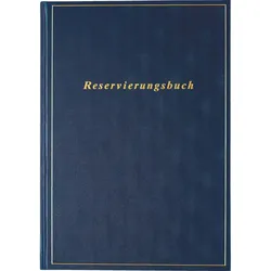 Rido Buchkalender Reservierung A4 1 Tag/2 Seiten Balacron dunkelblau 2026