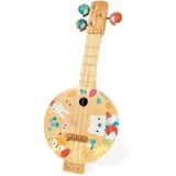 Janod Banjo Holz Musikinstrument 3 Ersatzsaiten Farben auf Wasserbasis J05160