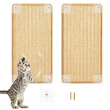 Kratzmatte Katze 40 * 60cm, 2 Stück Sisal Kratzbrett Wand, Kratzwand für Katzen, Kratzbretter, Kratzschutz Sofa für Möbel Tür