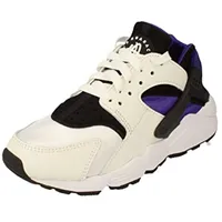 Nike Damen Air Huarache Sneaker, White/Black/Purpl, 36 - 36 EU