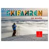 Skifahren - so schön (Tischkalender 2025 DIN A5 quer), CALVENDO Monatskalender