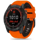 TECH-PROTECT IconBand Pro Armband Garmin Fenix ​​​​3 / 5X 3HR Plus 6X 7X – Orange / Schwarz