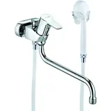 Kludi PURE&EASY Wannen- und Brause-Einhandmischer 45mm mit Brausegarnitur