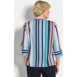 GOLDNER Hemdbluse mit Streifenmuster Blau 38