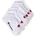 Unisex Sneaker Socken 6er Pack Weiß 43-46