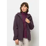 Jack Wolfskin 3-in-1-Funktionsjacke GLAABACH 3IN1 JKT W (2 teilig) lila S (36)