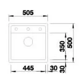 Blanco Dalago 5-F cafe + Excenterbetätigung