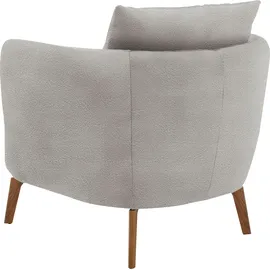 Schöner Wohnen Sessel "Pearl - 5 Jahre Hersteller-Garantie, auch in Bouclé", silber, B:86cm H:68cm T:86cm, 96% Polyester, 4% Polyacryl, SCHÖNER WOHNEN-KOLLEKTION, Sessel, Maße (B/H/T): 86/68/86 cm, Füße Massivholz