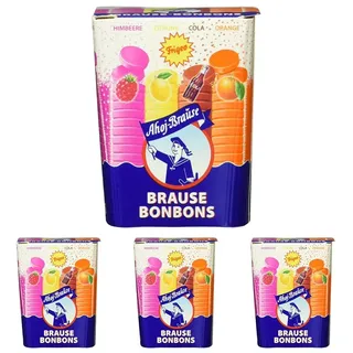 Frigeo Ahoj-Brause Brause-Bonbons Box, 125 g (Packung mit 4)