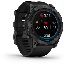 Garmin fenix 7X Solar schiefergrau mit schwarzem Armband