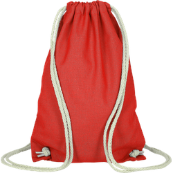 Event-Bag - 11 Farben | mit robusten Zugbändern | 21x29cm | Jutebeutel | kleiner Turnbeutel | unbedruckt, rot