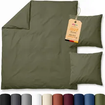 EllaTex Renforcé Khaki 200 x 200 cm + 2 x 80 x 80 cm