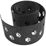 zaun|zu® Sichtschutzstreifen 255 x 15 cm Anthrazitgrau Vlies 2 St.