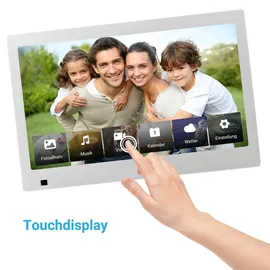 Xoro CPF 10B1 Digitaler Bilderrahmen mit WLAN SD Kartenleser, USB, Bewegungssensor, 1280x800 Auflösung, 16:10 Format, App-Steuerung