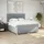 vidaXL Boxspringbett mit Matratze Hellgrau 180x200 cm Stoff