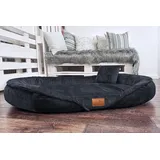 XENIA TEDDY Orthopädisches Hundebett sehr flauschig Tierlando - XXL - anthrazit