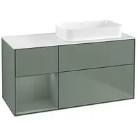 Villeroy & Boch Finion Waschtischunterschrank F681GMGM 120x60,3x50,1cm, Regal links