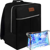 TRIZAND Handgepäck-Set Rucksack für das Flugzeug-Flug Transparente Reiseetui Reise Gadgets 23734