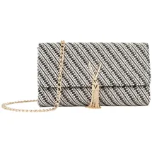 Valentino Divina Summer Umhängetasche Wolle Black/White