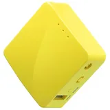 Gl.iNet GL-MT300N-V2 (Mango) Tragbarer Mini-Reise-Wireless-Pocket-VPN-WLAN-Router – Access Point/Extender/WDS | OpenWrt | 2 x Ethernet-Ports | OpenVPN/Wireguard VPN | USB 2.0 | 128 MB RAM