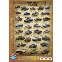 Eurographics 6000-0388 - Panzer des 2. Weltkriegs , Puzzle, 1.000 Teile