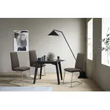 Polsterstuhl STRESSLESS "Laurel", braun (braun batick, chrom glänzend), B:53cm H:105cm T:60cm, Leder BATICK: BATICK ist ein leicht korrigiertes, durchgefärbtes und genarbtes Möbelleder, bei dem die meisten Unebenheiten und Spuren in der Regel entfernt wurden., Stühle, Polsterstuhl, High Back, Größe M, mit Beinen aus Stahl in Chrom glänzend