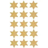 Avery Zweckform Weihnachts-Sticker Sterne gold 30 Stück
