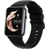 Smartwatch, Smartwatch Damen Herren, 1.69" HD Fitness Tracker Uhren für Android IOS, IP67 Wasserdicht Pulsmesser Schrittzähler Aktivitätstracker... - Schwarz