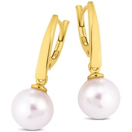 Orolino Paar Ohrhänger »585 Gold Perle weiß 7,5-8,0mm«, 097230-0 gelb + Weiß