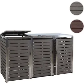 MCW Mülltonnenverkleidung K14 200 x 120 x 85 cm grau