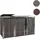 MCW Mülltonnenverkleidung K14 200 x 120 x 85 cm grau
