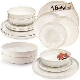 sänger Korfu Tafelservice 16-tlg. creme/sandig