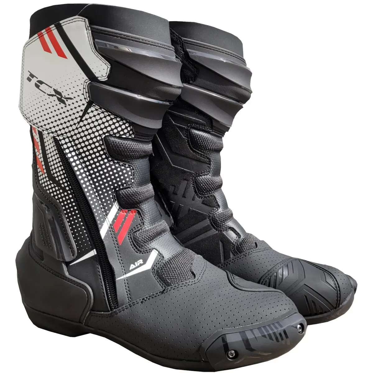 TCX S-TR1 Air Motorradstiefel Herren schwarz / weiss / rot 42