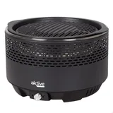 Aktive Rauchfreier Rundgrill schwarz