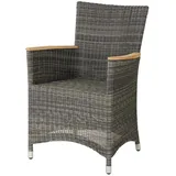 Zebra Status Sessel 61 x 63 x 89 cm grau-schwarz