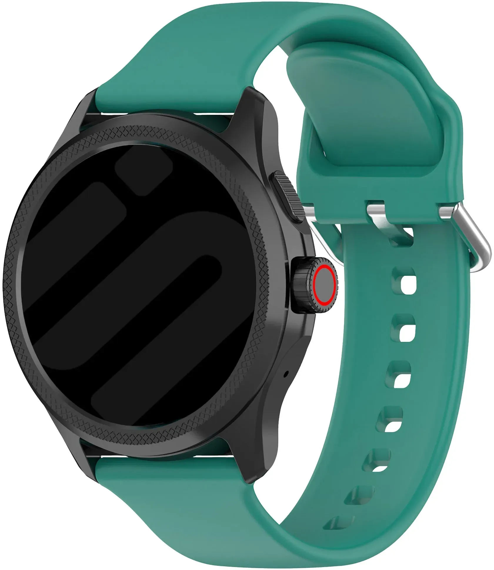 Strap-it Mobvoi TicWatch Pro 5 Enduro Armband Silikon für Mobvoi TicWatch Pro 5 Enduro - Viridiangrün - Schnallenverschluss