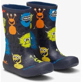 Viking Indie Print Gummistiefel Navy/Mehrfarbig 24