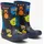 Viking Indie Print Gummistiefel Navy/Mehrfarbig 24