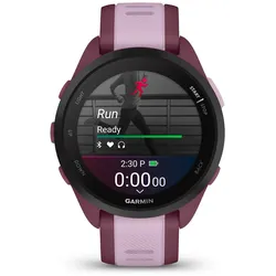 Smartwatch GARMIN "Forerunner 165 Music", weinrot, violett, Smartwatches