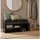 FineBuy Schuhbank 104 x 51 x 32 cm schwarz / schwarz