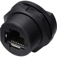 TRU Components TC-E13T-FR6-PPF RJ45-Buchse für rückseitige Montage auf Leiterplatten