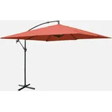 sweeek Sonnenschirm 300 x 300 cm Terrakotta