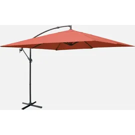 sweeek Sonnenschirm 300 x 300 cm Terrakotta