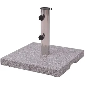 vidaXL Schirmständer Granit 20 kg Grau