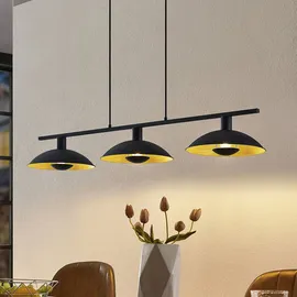LINDBY Narisara 3-flg. rund Schwarz/Gold