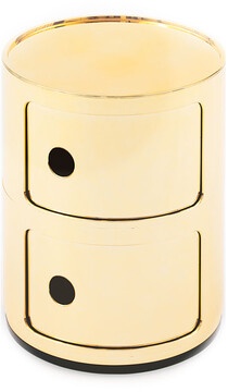 Kartell Container Componibili gold, Designer Anna Castelli Ferrieri, 40 cm