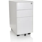HJH Office Rollcontainer COLOR I Metall Weiß