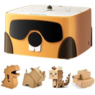 SainSmart BEAVERBOT Kartonschneider für Kinder – Sicheres DIY-Bastelset für Jungen & Mädchen ab 3 Jahren, Pädagogisches STEM-Kreativspielzeug, Klingenloses Papierwerkzeug für Bastelprojekte